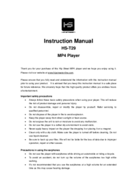 To view the document Hip-street HS-T29 User Manual