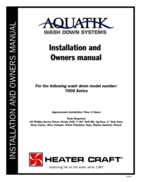 To view the document Heater-craft 700S Series Wash Down User Manual