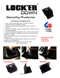 To view the document Locker-down Model LD 2018 User Manual