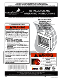 To view the document Continental Fireplaces BCDV36CFGN Operations Instructions
