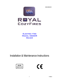To view the document Crosslee C603RElectricFire User Manual